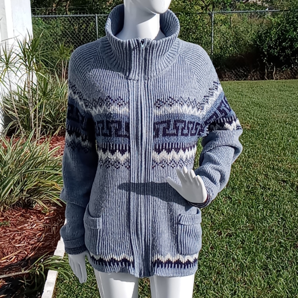 Fall River Knitting Mills Full Zip Vintage Sweater